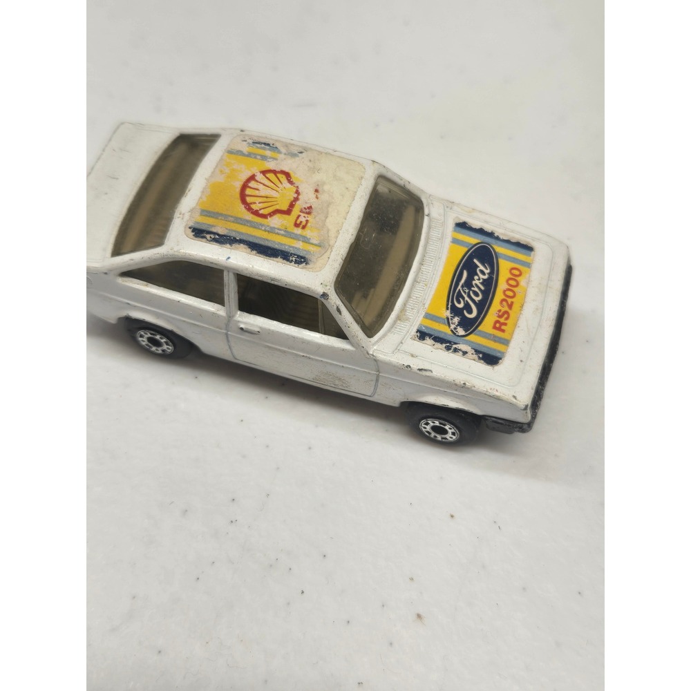 Vintage Matchbox Superfast No 9 Ford Escort RS2000 1978 Lesney England White